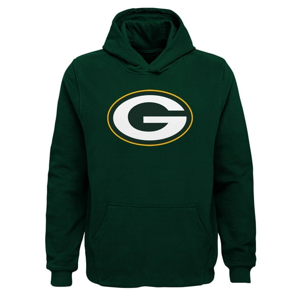 Youth Green Green Bay Packers Team Logo Pullover Hoodie