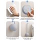 thumbnail image 4 of Golf Ball Shaped Wall Mounted Toilet Brush Double Sided Silicone Toilet Scrubbers For Bathroom, 4 of 7