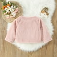 thumbnail image 3 of Zwiiyzr 2024 1-6T Baby Girls Princess Faux Fur Coat Bowknot Decor Button-Up Jacket Winter Tops Outwear Pink, 3 of 7