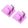 thumbnail image 1 of jinwen 2Pcs Badminton Racket Hooks Bedroom Stainless Steel Wall Mounted Racket Rack Pink, 1 of 9
