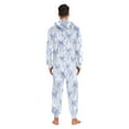 thumbnail image 7 of joogoo Watercolor Bow Blue Unisex Adults Onesies Pajamas Jumpsuits L, 7 of 7