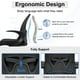 thumbnail image 3 of Silla de diseño Primy Tall para oficina con reposabrazos, color negro, 3 of 8