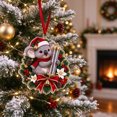 thumbnail image 6 of Cififendec Christmas Money Holder 6.38"×5.91", Santa Hat Koala Holding Clear Wish Tube, Xmas Tree Ornament for Mantel Window Decor, 6 of 6