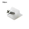 thumbnail image 4 of Advancent 100 piezas Durable y estante de esquina cofre 100 paquete/lote fácil de instalar muebles soportes de soporte cofre Decoración del hogar, 4 of 6