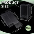 thumbnail image 2 of 20Pcs Clear PVC Gift Boxes 3.9x3.9x7.1 Inch Transparent PVC Favor Boxes for Wedding Valentine Birthday Party Chocolates Candies Home Decoration, 2 of 5