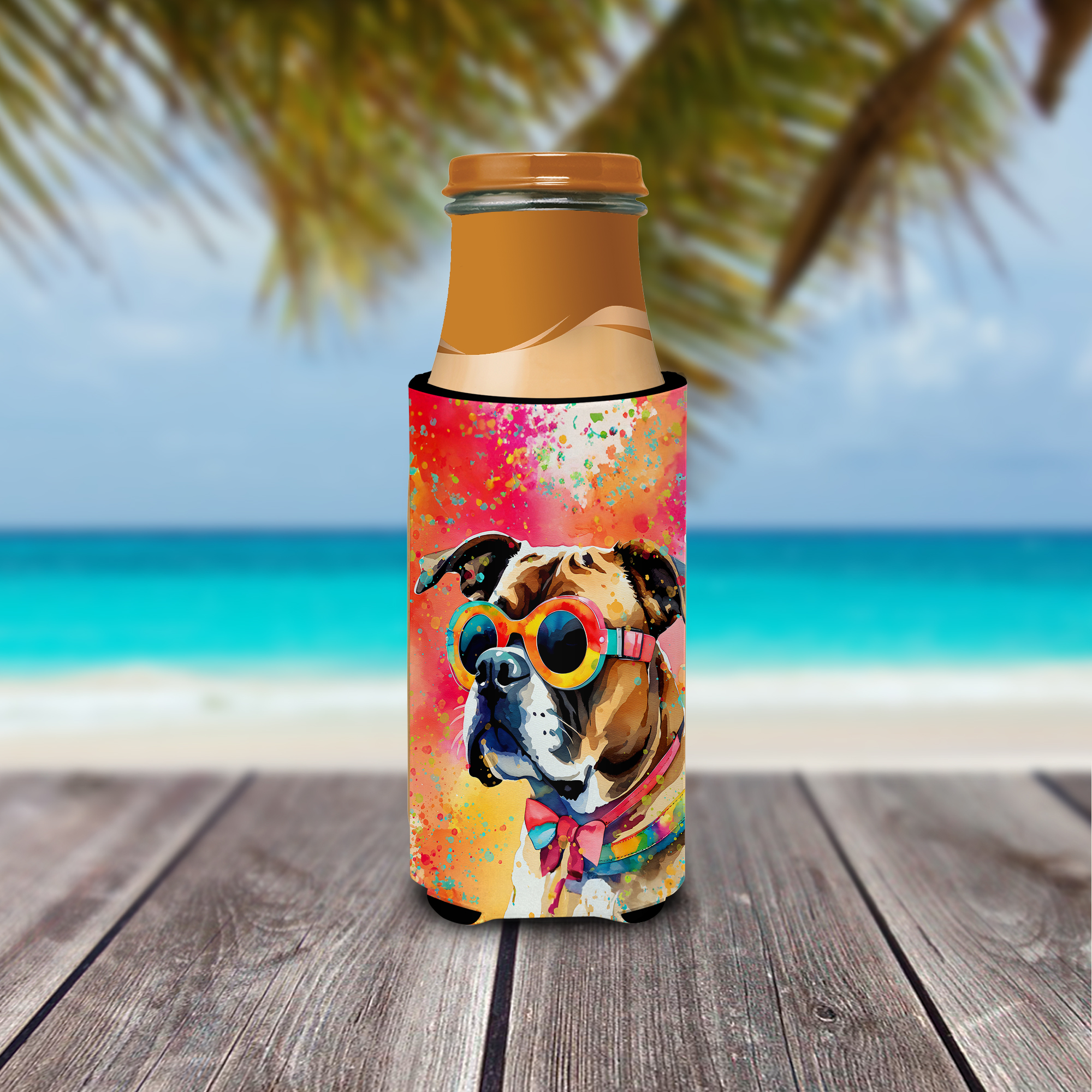 Boxer Hippie Dawg Hugger for Ultra Slim Cans 4 in x 6.5 in