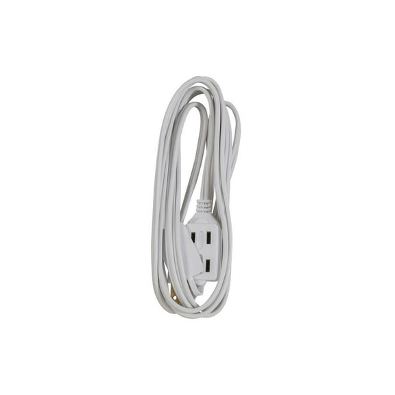 Monoprice Power Cords Extension Cord - 6 Feet - White | 16AWG 3-Outlet Polarized NEMA 1-15 Indoor, 13A/1625W