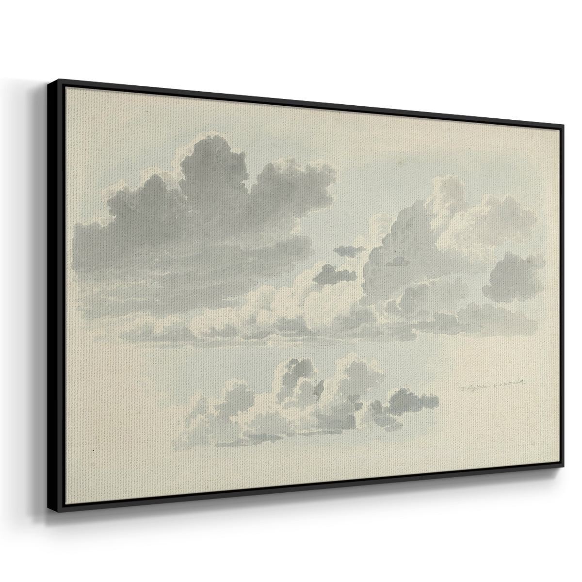 Vintage Landscape-CCCLXVIII By Wexford Home Framed in Black Wood Gallery Wrapped Canvas 25 in. x 37 in.
