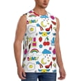 thumbnail image 2 of Balery Summer Camisetas sin mangas para hombre, absorbe la humedad y protege contra el mal olor.-3X-Large, 2 of 7