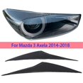 thumbnail image 3 of Car Front Bumper Headlight Eyelid Eyebrow Lamp Trim for Mazda Axela 3 Mazda 3 M3 2014-2016, 3 of 5