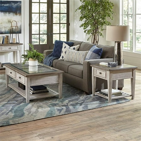 Heartland Off White Wood 3 Piece Set