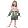 thumbnail image 6 of FORMRS Niños Bathrobe Unisex Hooded Robe Soft Plush Pajamas Sleepwear, Size 4-6T, Mountains at Dawn, 6 of 7