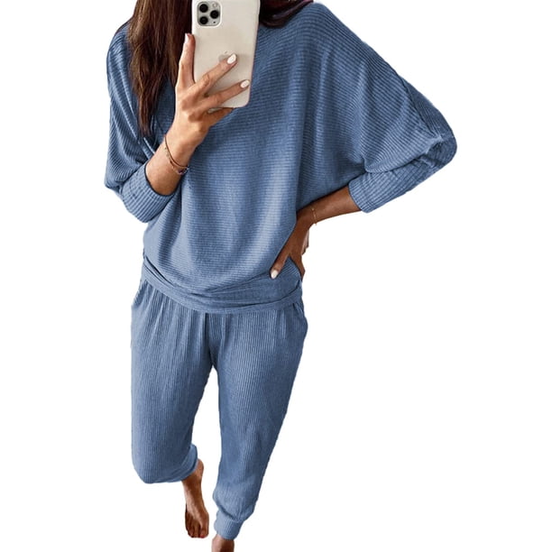 Conjunto Deportivo PRETTYGARDEN para Mujer 2 Piezas en Punto Canalé