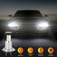 thumbnail image 2 of 2X H7 LED Headlight Bulb Kit High Low Beam 100W 30000LM Super 6000K White, 2 of 9