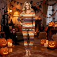 thumbnail image 2 of Halloween Family Matching Pajamas Sets, Halloween Fall Holiday PJS Loungewear, Halloween Soft Relaxing Matching Pjs Set Indoor for Spooky Halloween Seasonal Casual Daily Rest Home, 2 of 7