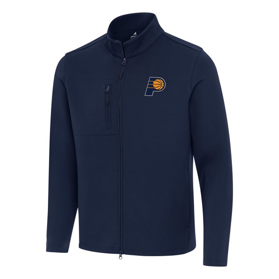 Men's Antigua Navy Indiana Pacers Objection Double-Peached Full-Zip Jacket