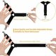 thumbnail image 2 of Fundas de colchón y cojines de sofá seguros, correas de sábanas triangulares ajustables y elásticas con clips, paquete de 4, 2 of 5