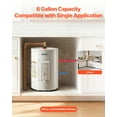thumbnail image 6 of VEVOR 6 Gallon Electric Tank Water Heater, 1600W Point-of-Use Hot Water Heater with LED Display, Knob Control, Top Outlet, 120V Storage Design with T&P Valve for Studio Apartments, RVs, Gray, 6 of 9