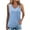 Light Blue, variant on Karight Tank Tops for Women Polka Dot Ruffle Shirts Sleeveless Round Neck Tank Top Casual Summer Blouses Vest