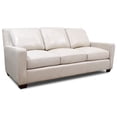 thumbnail image 2 of Bowery Hill Transitional Leather Sofa in Luxurious Off White, 2 of 6