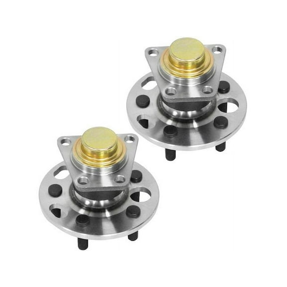 Rear Wheel Hub Assembly Set - Compatible with 1982 - 1991, 2003 - 2005 Chevy Cavalier 1983 1984 1985 1986 1987 1988 1989 1990 2004
