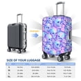 thumbnail image 4 of Rateoe Blue Skull Daisy Printed Luggage Cover, Suitcase Protector Fits 18-32 Inch Luggage-X-Large, 4 of 7