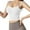 White, variant on Sngxgn Lace Tank Top for Women High Neck Camisoles Double-Layered Crop Top(White,XL)