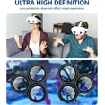thumbnail image 4 of 2-Pack Camera Lens Protector for Meta/Oculus Quest 3s, VR Accessories Lens Cover, 9H Tempered Glass Full-Cover Screen Protector, Anti-Scratch & Anti-Fingerprint for Enhanced VR Clarity, 4 of 8