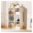 thumbnail image 1 of XPOPR 6 Wood Cube Storage Organizer with Open Back and Removable Back Panels, 11In White Cube Storage Bookshelf, Cubicle Shelf Bookcase for Home Office Bedroom Living Room, Vertical or Horizontal, 1 of 5