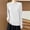 White, variant on Women's Crew Neck Long Sleeve Top Lightweight Breathable Sun Protection Casual Pullover, Soft Comfy Base Layer for Ladies White