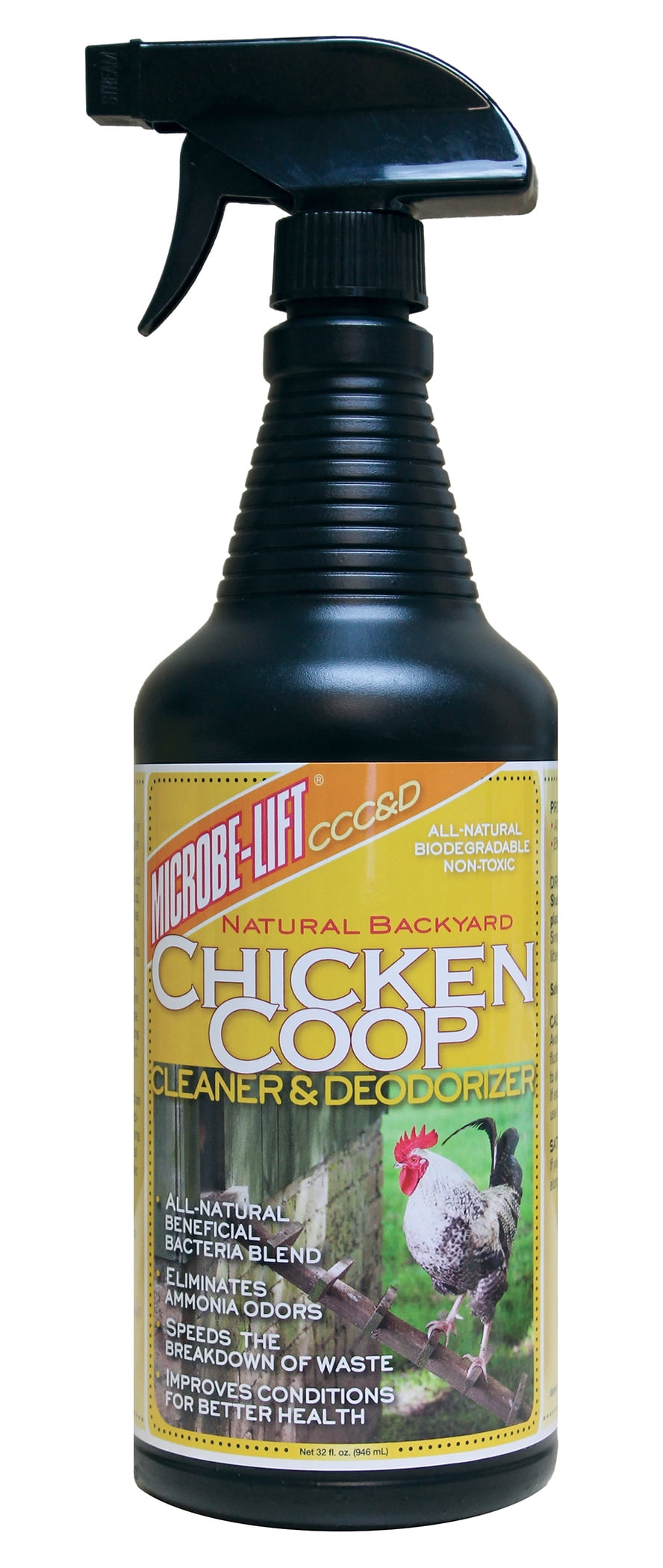 MICROBELIFT Chicken Coop Cleaner and Odor Eliminator, Turns Chicken