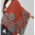 thumbnail image 5 of CoCopeaunt Women Pattern Shawl Warm Long Sweater Open Front Cardigan Coat Cape Wraps Retro Winter Scarf Blanket, 5 of 5