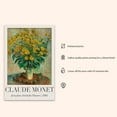 thumbnail image 3 of Vintage French Floral Wall Art Print, Claude Monet Flower Bouquet, Matte Print Gift Office Home Decor - (Unframed, 27 x 40 inches), 3 of 4