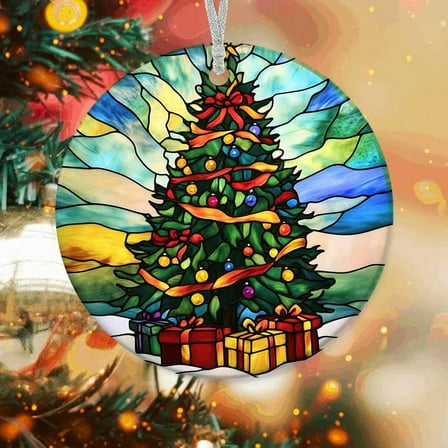 Personalized Tree Ornaments 2025, Tree Xmas Gifts Ideas, Tree Suncatcher, Christmas Tree Ornament gwRRkG