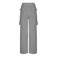 thumbnail image 4 of Lindreshi Cargo Pants Women Clearance Women's Fashionable Casual Elastic Waist with Multiple Pockets, Work Clothes, And Sports Pants, 4 of 7
