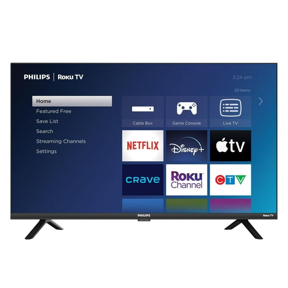 Philips, 32" HD Roku TV, 32PFL4674/F6, 720p, 3 x HDMI, 1 x USB