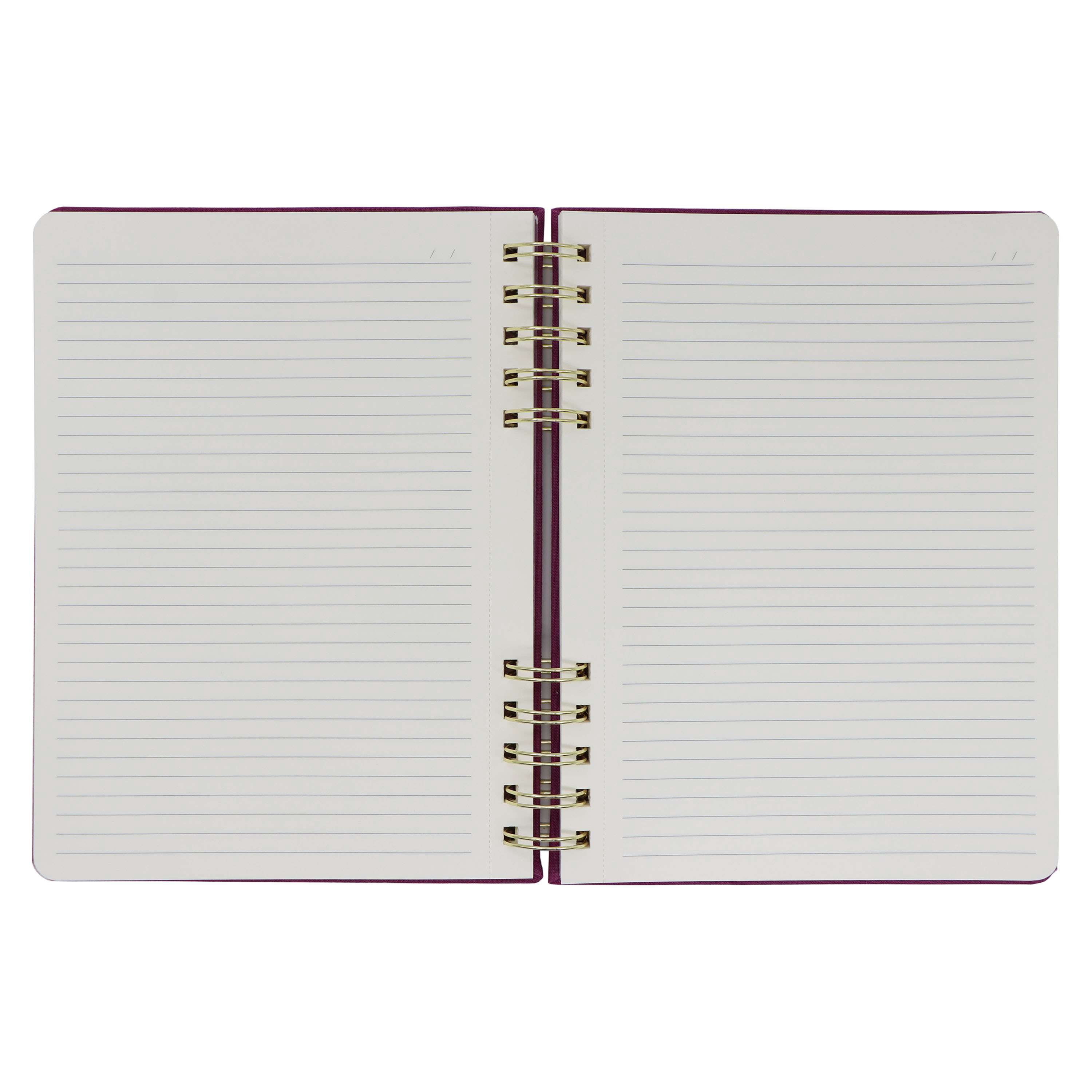 Pen+Gear Brand Purple Linen Spiral Journal,96 Ruled Sheets