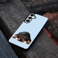 thumbnail image 4 of WIRESTER Shockproof Soft Rubber Cover Case for Samsung Galaxy A16 5G 6.7", Rottweiler Dog Lying Down Looking Up On Light Blue Background, 4 of 5