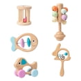 thumbnail image 1 of 5 Pcs Rattle Bell for Kid's Improve Hand-eye Coordination Tool for Home, 1 of 5