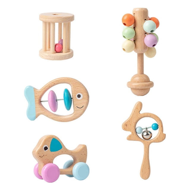 5 Pcs Rattle Bell for Kid's Improve Hand-eye Coordination Tool for Home