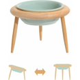 thumbnail image 1 of Cuenco de cerámica para gatos, cuenco ajustable para comida para gatos, cuenco elevado e inclinado para gatos, suministros para mascotas, cuenco inclinado y elevado para gatos (600, 1 of 5