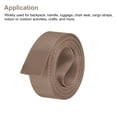 thumbnail image 4 of Uxcell Flat Nylon Webbing Strap 1 inch 4 Yards Brown for Backpack, Luggage-rack, 4 of 6