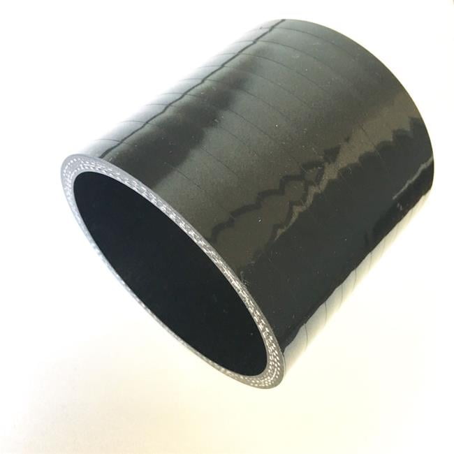 3.0 in. Straight 4Ply Silicone Coupler, Black