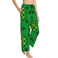 thumbnail image 2 of Naloa St Patrick's Day5 Print Women’s Ultra-Soft Comfy Pajama Lounge Pants with Pockets & Drawstring, 2 of 8