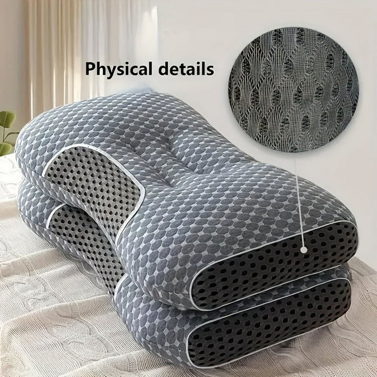 2-Pack Neck Pillow Soft Knitted Massage- Adjustable Ergonomic