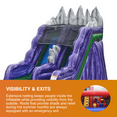thumbnail image 5 of JumpOrange Dark Night 15 ft Commercial Grade Inflatable Water Slide (with Pool and Blower), 5 of 9