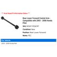 thumbnail image 2 of Rear Lower Forward Control Arm - Compatible with 2003 - 2008 Honda Pilot 2004 2005 2006 2007, 2 of 2