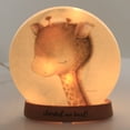thumbnail image 3 of 5.25In Sweet Dream Large Orb, Glass, Baby Child Night Light Sky0237 Giraffe, 3 of 3