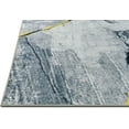 thumbnail image 6 of HR Abstract Area Rug with Circle Pattern - Non-Slip Rubber Backing, Polyester, Flat Gold Silver and Multi-Color - Add Modern Elegance to Your Space, 6 of 7