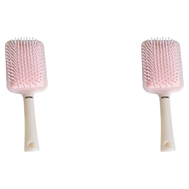 Cepillo para el cabello Qarigey Peine antiestática portátil 2Conjunto color perla rosa